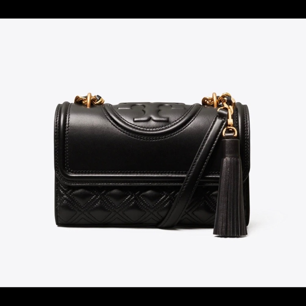 Tory Burch Fleming Small Convertible Leather Shoulder Bag